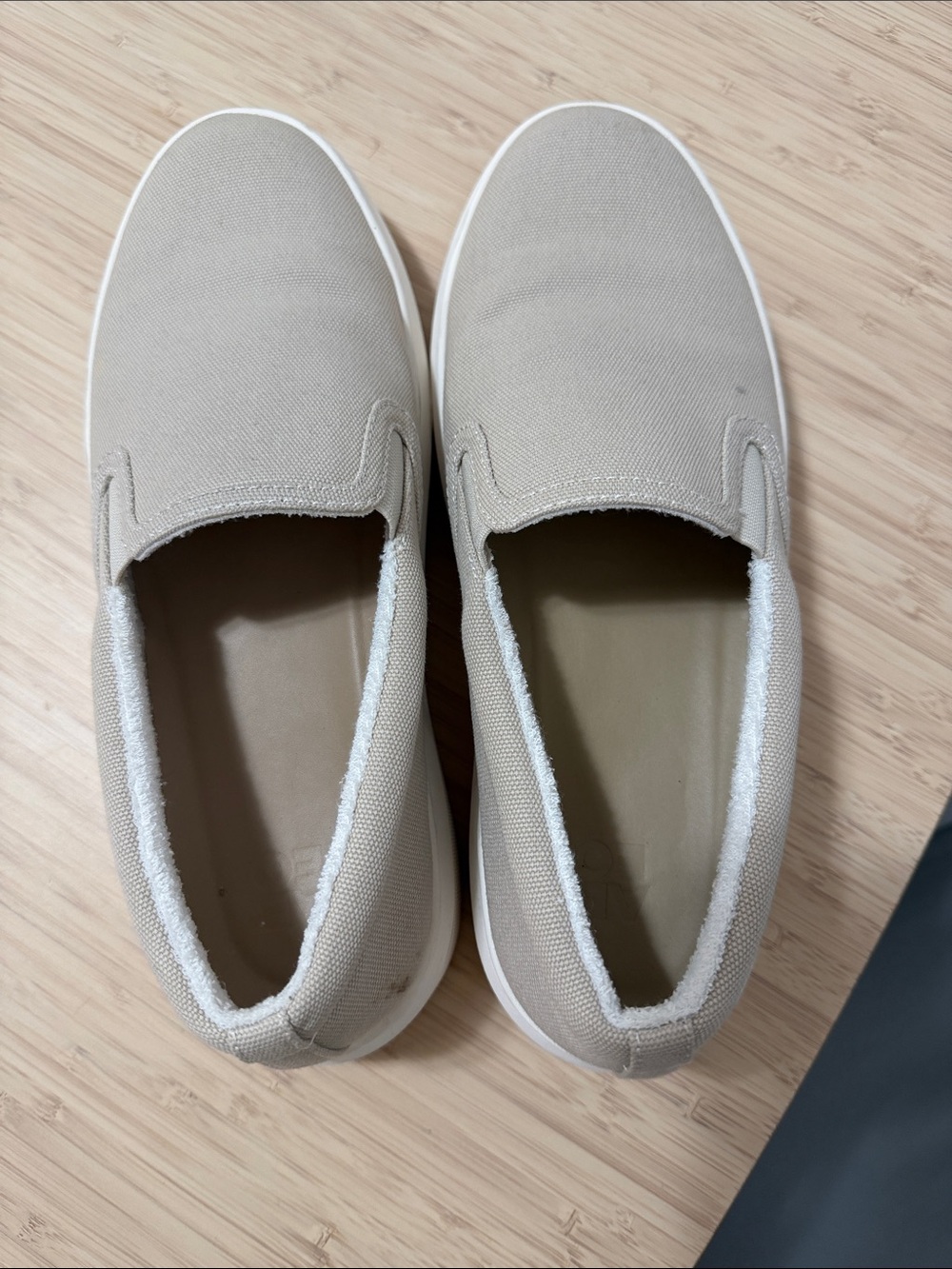 Abeo Women's Slip-On Sneakers in Light Beige